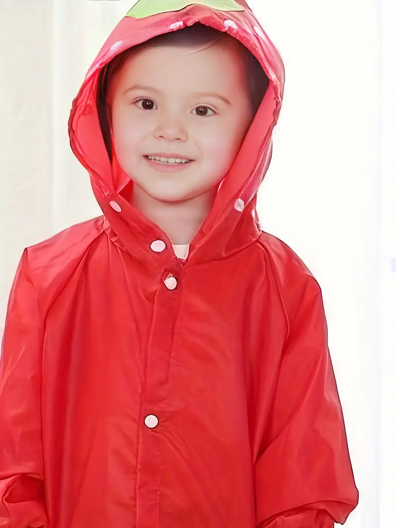 cute cartoon animal raincoat for kids waterproof and stylish ideal for height 90 130 cm details 7