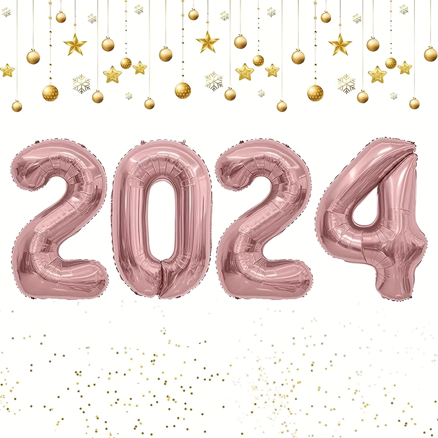 Ballons Numériques Dorés De 32 Pouces 2024, Parfait Pour La Décoration De  La Fête Du Nouvel An, De Noël, Du Nouvel An Et Des Différentes Scènes De  Fête À Thème