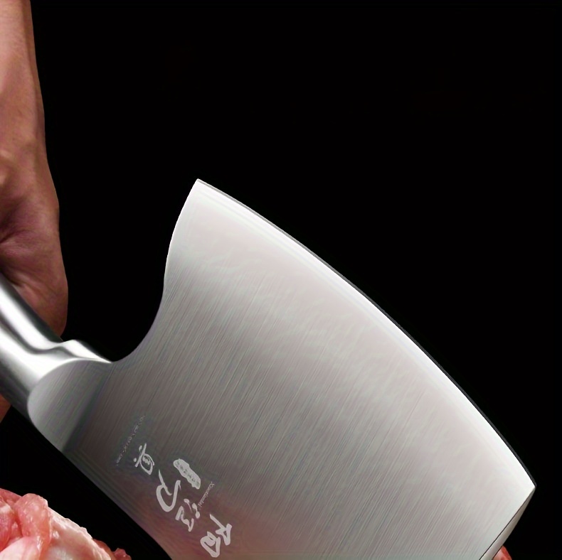 Spezielles Messer Zum Zerkleinern Von Knochen, Restaurantküche Verdicktes Hackmesser, Fleischermesser Details 12