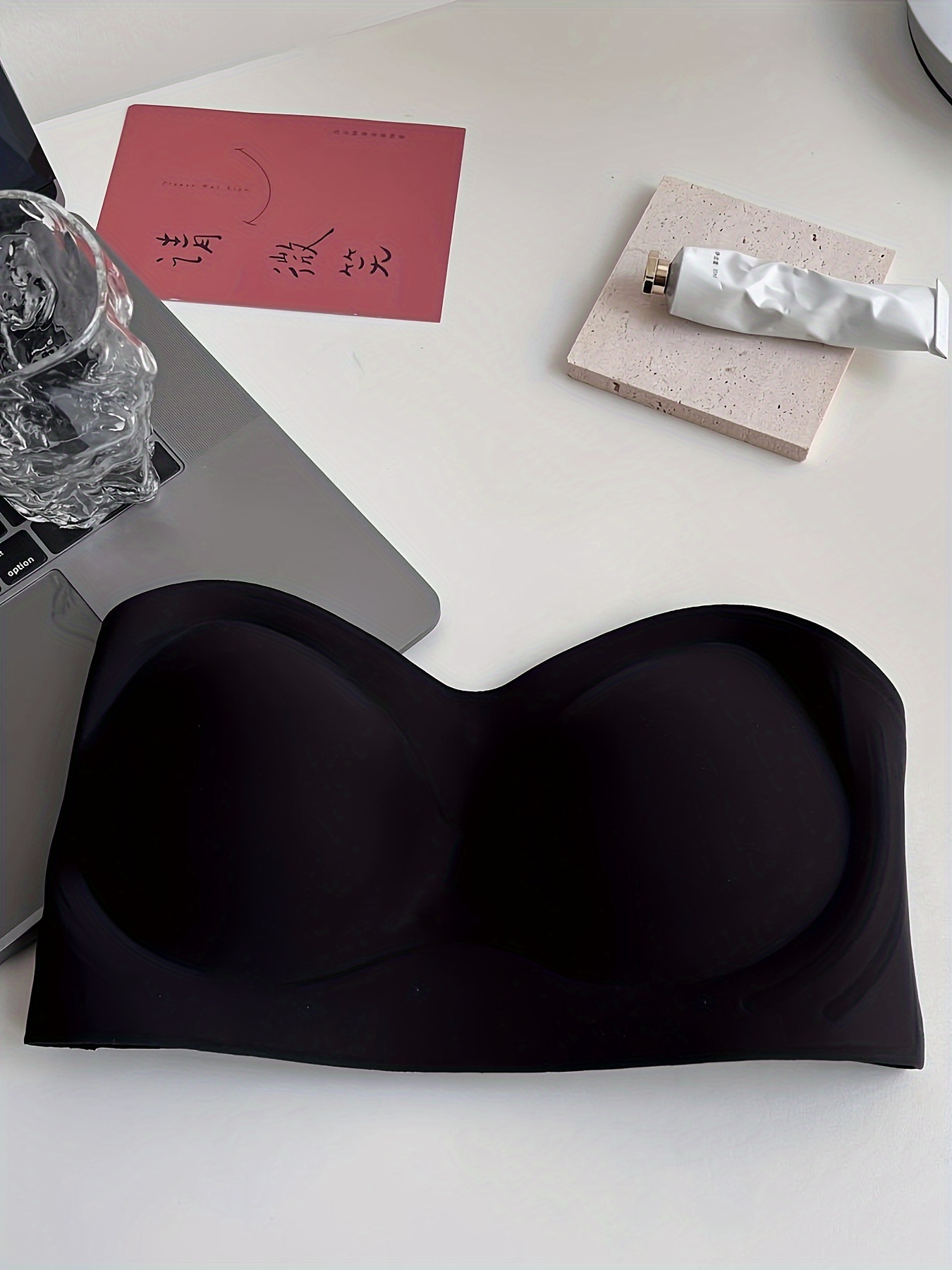 Shop Generic Strapless Underwear Women Small Chest Push Up Bra Anti-Slip  Invisible Wireless Bras Thin Online