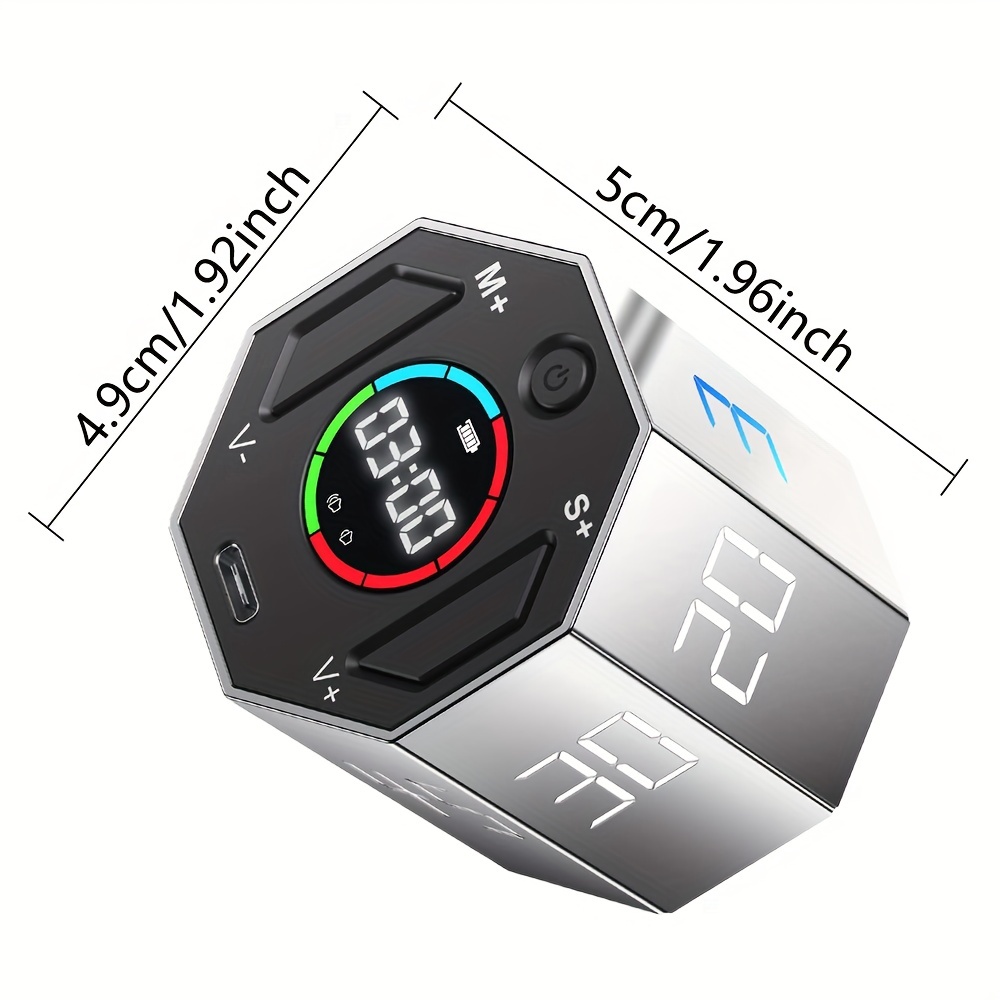 Timer Kitchen Timer For Office Productivity Magnetic Visual - Temu