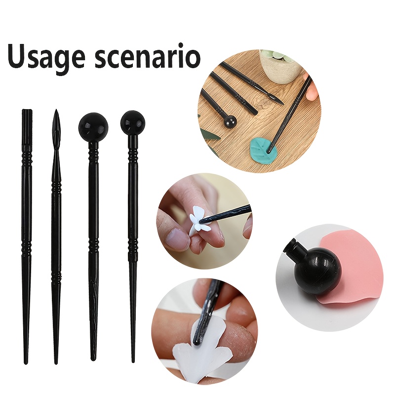 Pottery Tools Kit Polymer Clay Tools With Box dotting Tools - Temu