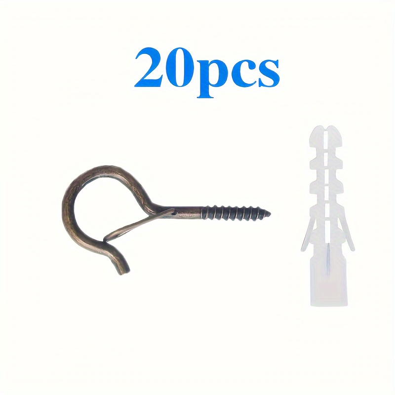 20pcs Q Hanger Hooks With Safety Buckle Windproof Screw - Temu