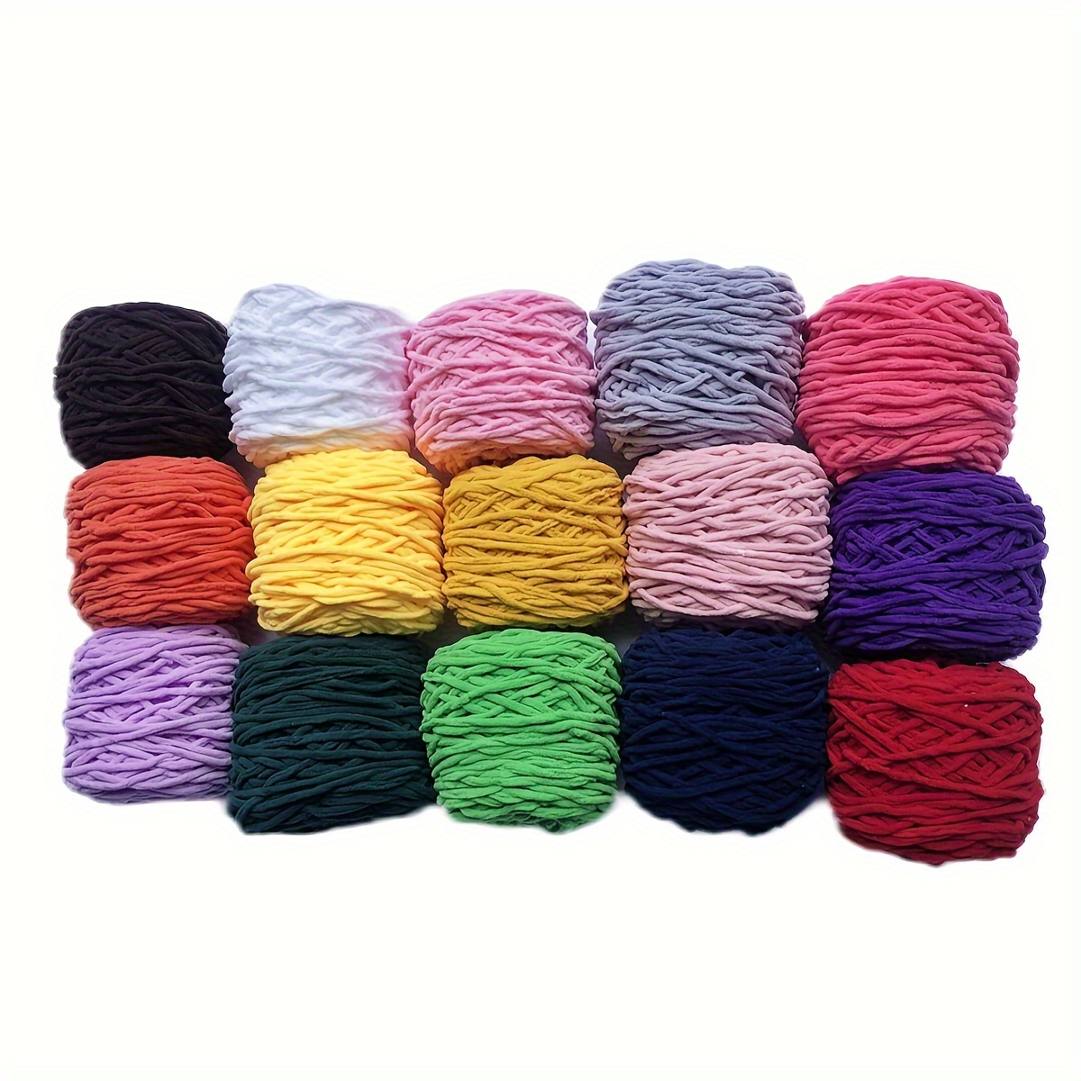 Knitting Yarn Chunky Thread Soft Thick Hand-woven Wool Scarves Shawls  Blanket US