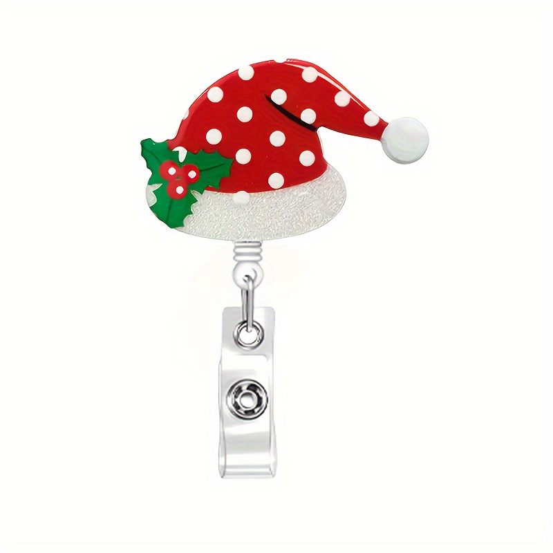 Christmas Cartoon Chest Tag Nurse Id Badge Clip Cute Badge - Temu