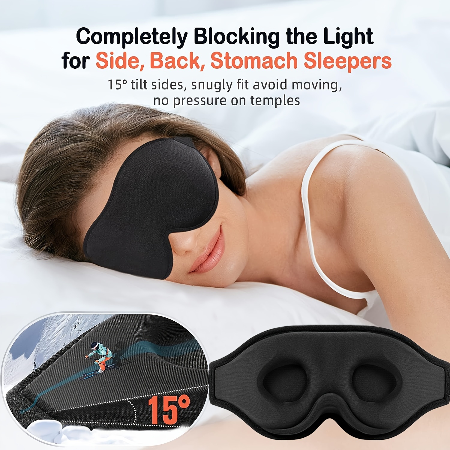 Eye Mask Cover Shade Blindfold Soft Eye Shade Cover,for Travel
