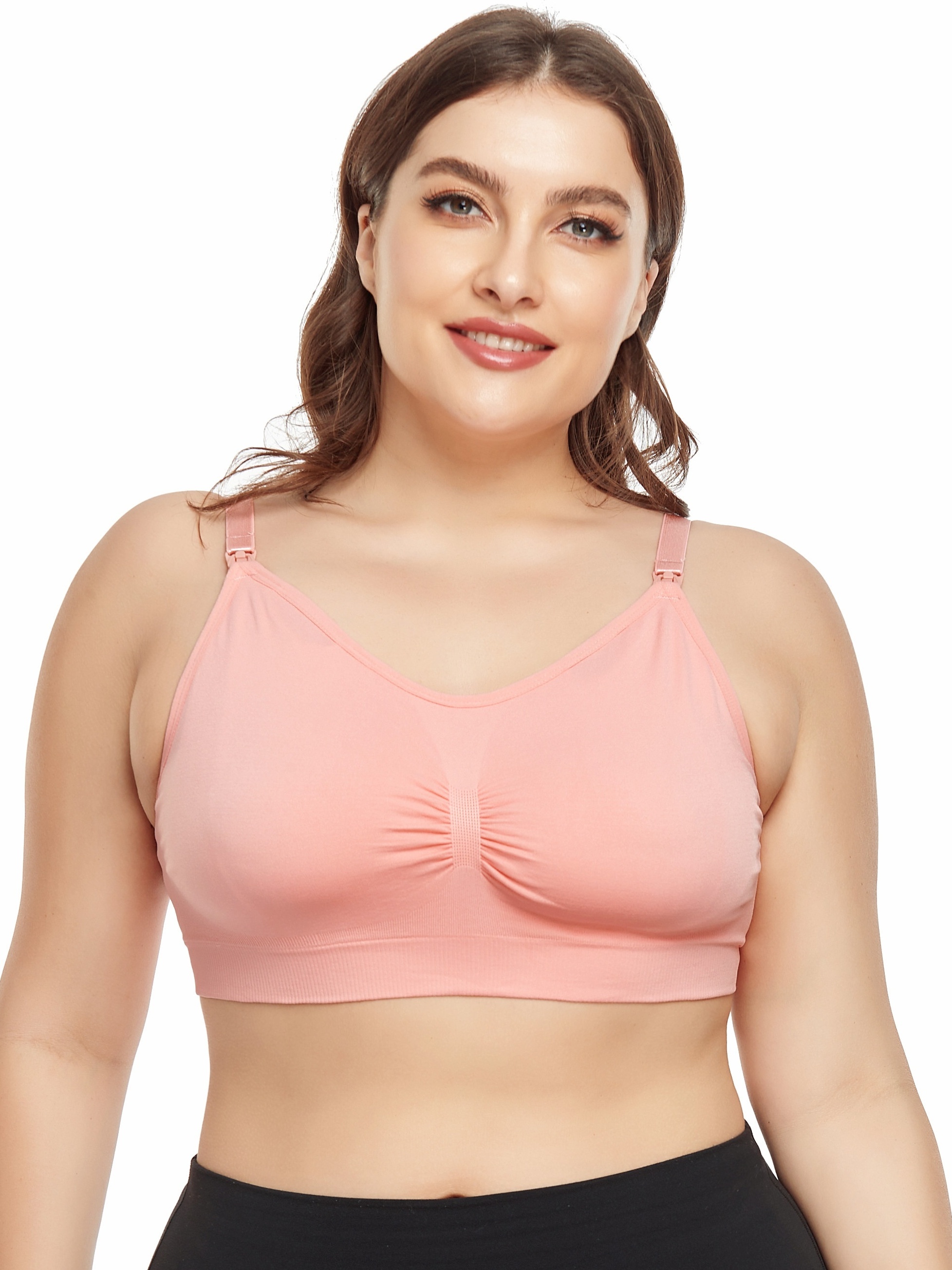 Women's Breast Feeding Bra Without Steel Ring Up Button is Soft for Women  to Gather Strapless Bra for Plus Size, Beige, Small : : Clothing,  Shoes & Accessories