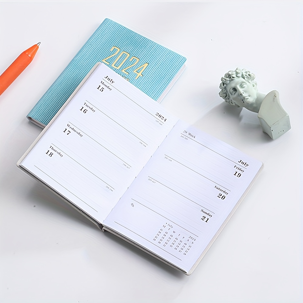 Mini Agenda 2024 Notebook Planner Pocket Cuaderno Weekly To Do List  Notebooks Journal Diary Cahier Office