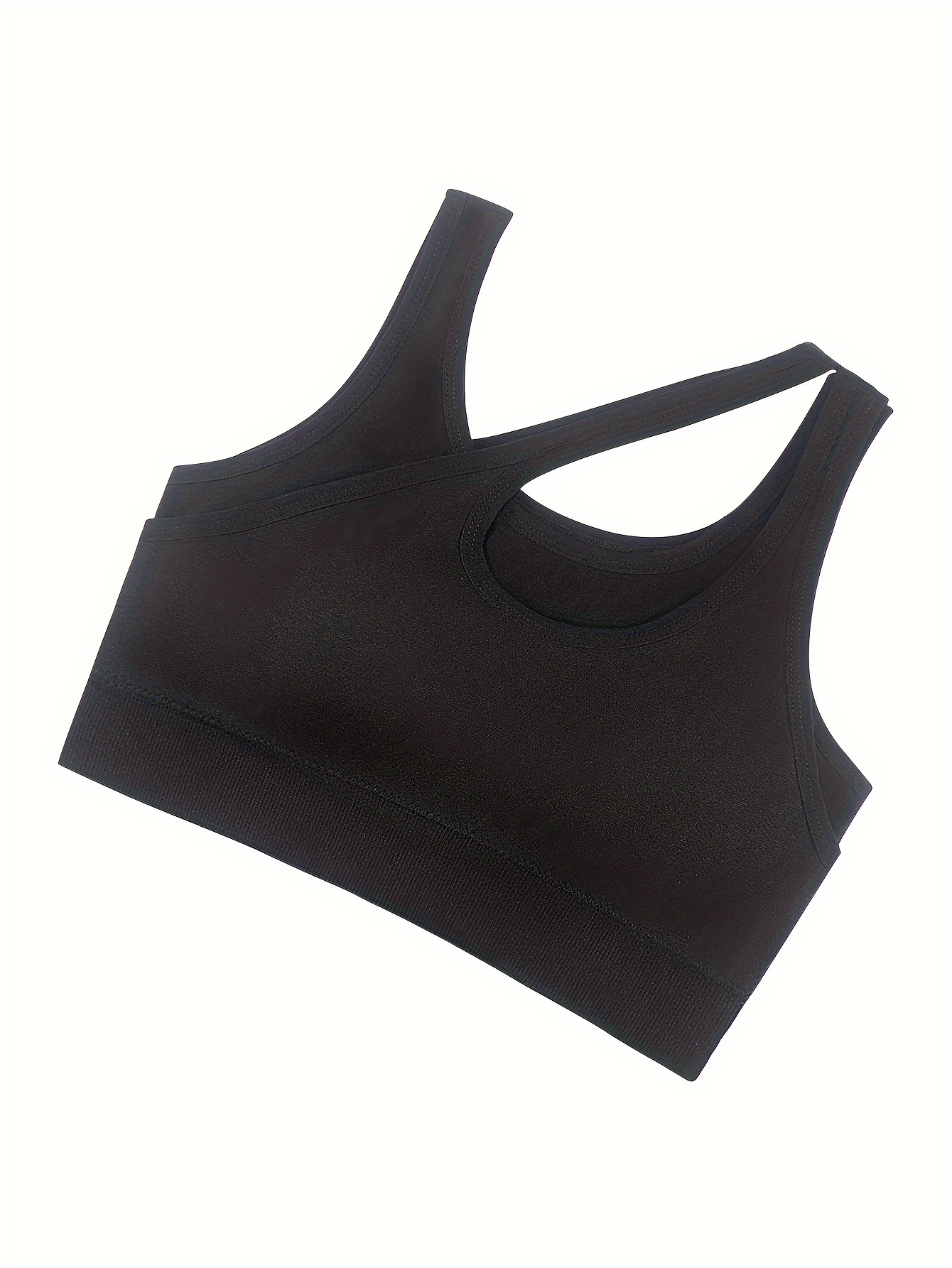 2 In 1 Solid Wireless Sports Bra, Comfy & Breathable Push Up Shockproof  Bra, Women's Lingerie & Underwear