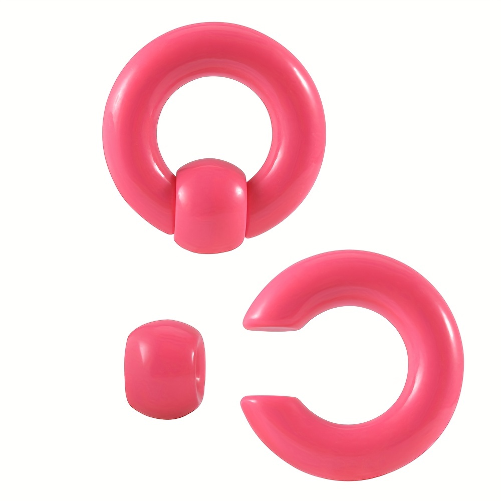 Big Size Captive Bead Rings Dangle Loop Ear Expander Tunnel - Temu