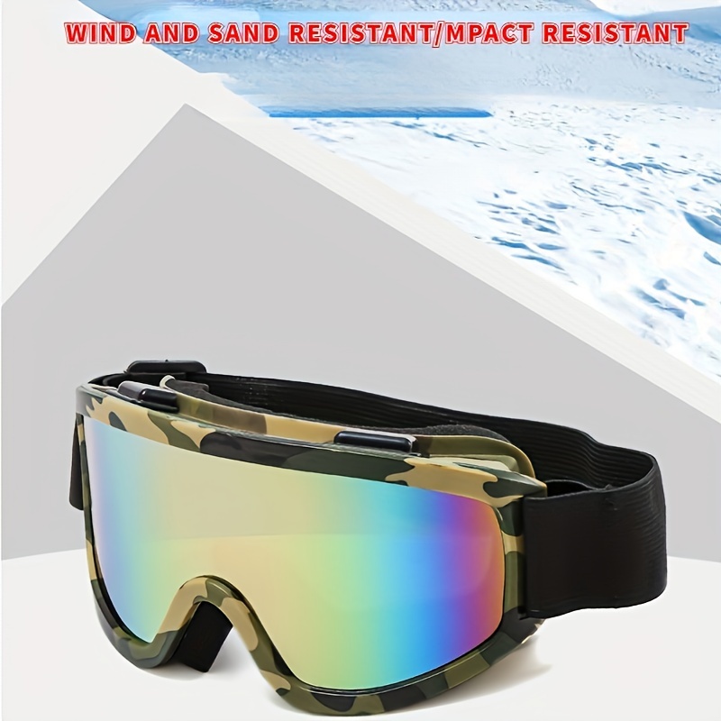 Multicolor Double-layer Anti-fog Mountaineering Ski Goggles, Outdoor Large  Frame Windproof Sports Goggles - Temu United Kingdom
