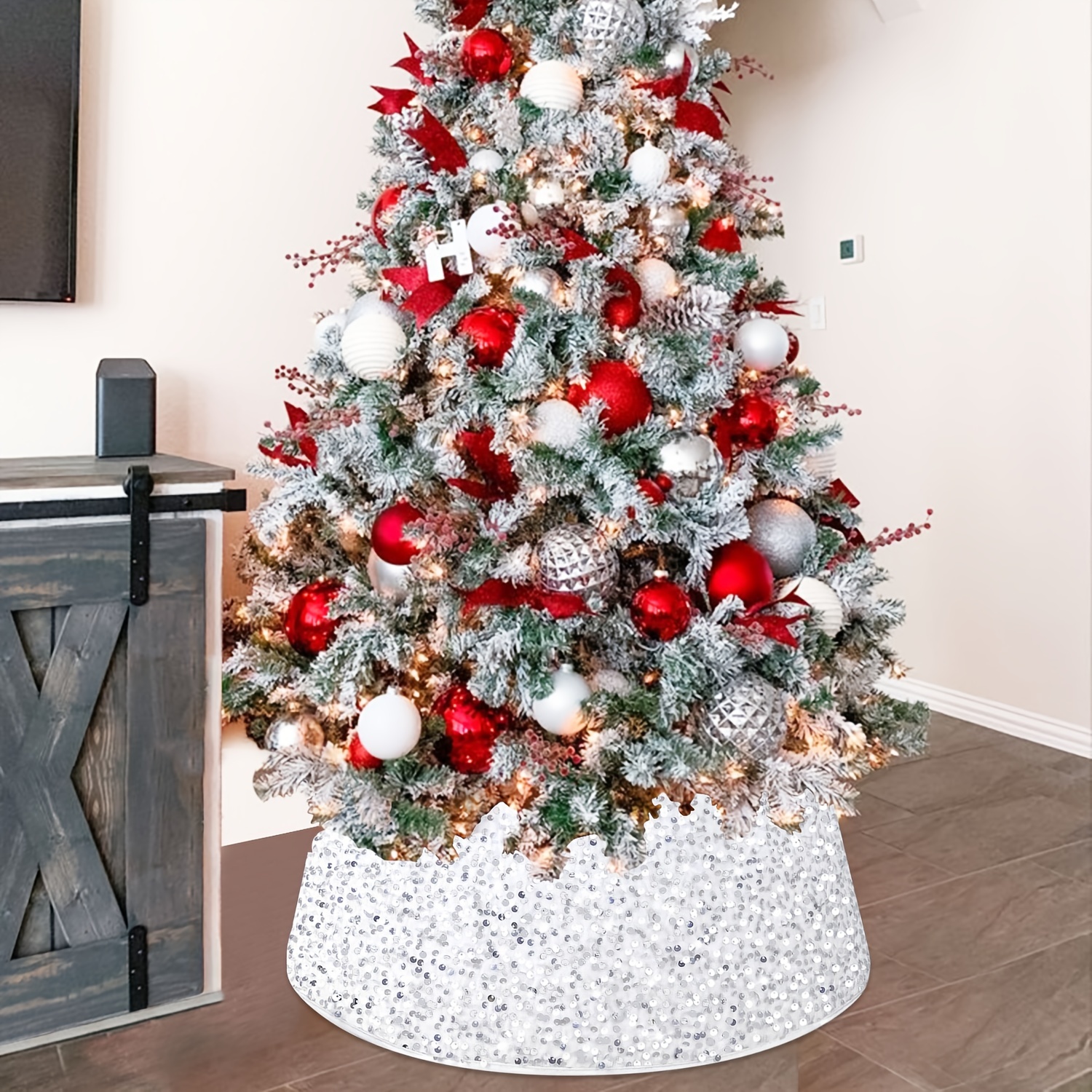 White Button Christmas Tree - Design Dazzle