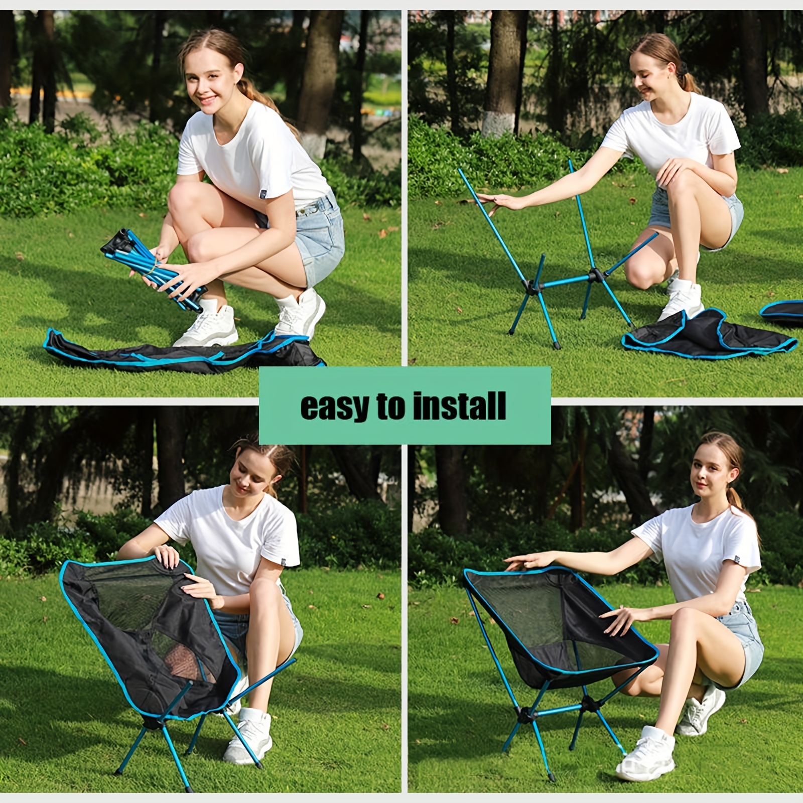 Lightweight Portable Folding Camping Chair Perfect For Outdoor