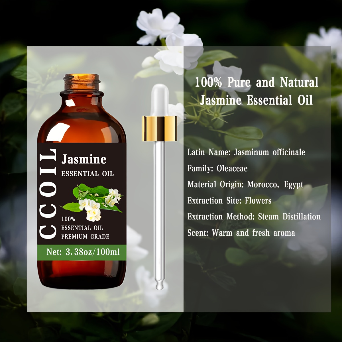 Heytree Jasmine Essential Oil Jasmine Oil Perfect For Self - Temu