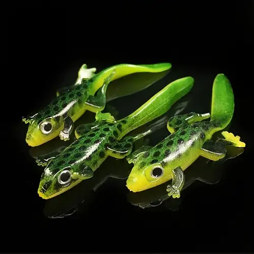 3pcs Colorful Imitation Lizard Fishing Lures: Catch Bass Freshwater &  Saltwater with Soft Paddle Tail Swimbaits!