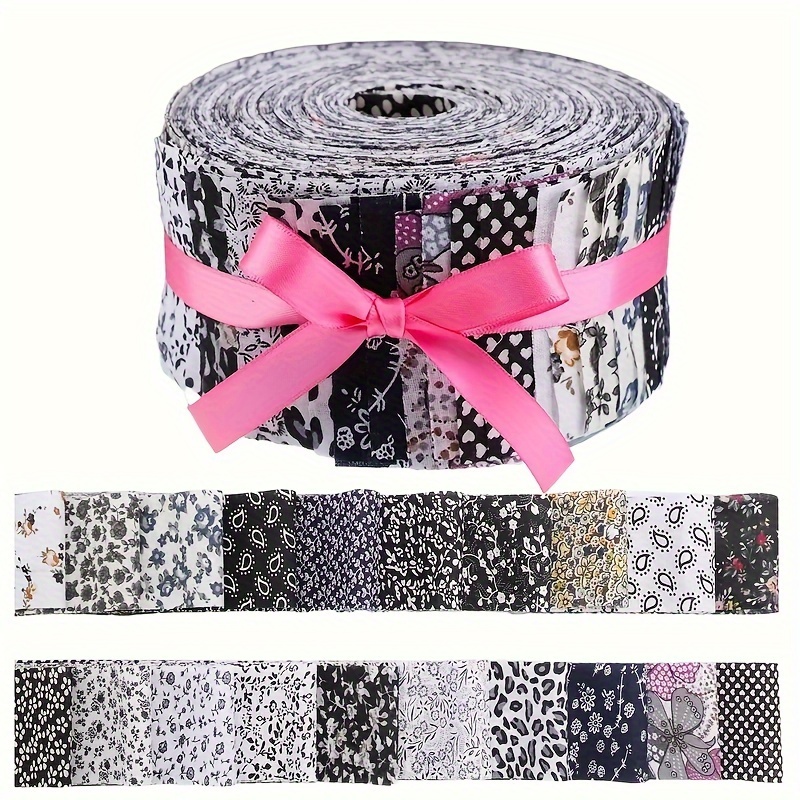 Macarrie 35 piezas de tela de retazos de tela 100% algodón para coser  cuadrados, paquetes de tela con estampado floral, suministros de costura  para