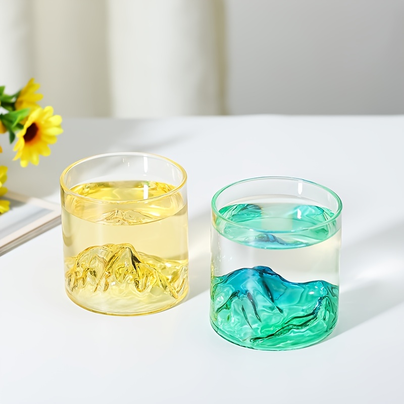 3d Whisky Glass Mountain Inside Whisky Glasses Tea Cups - Temu