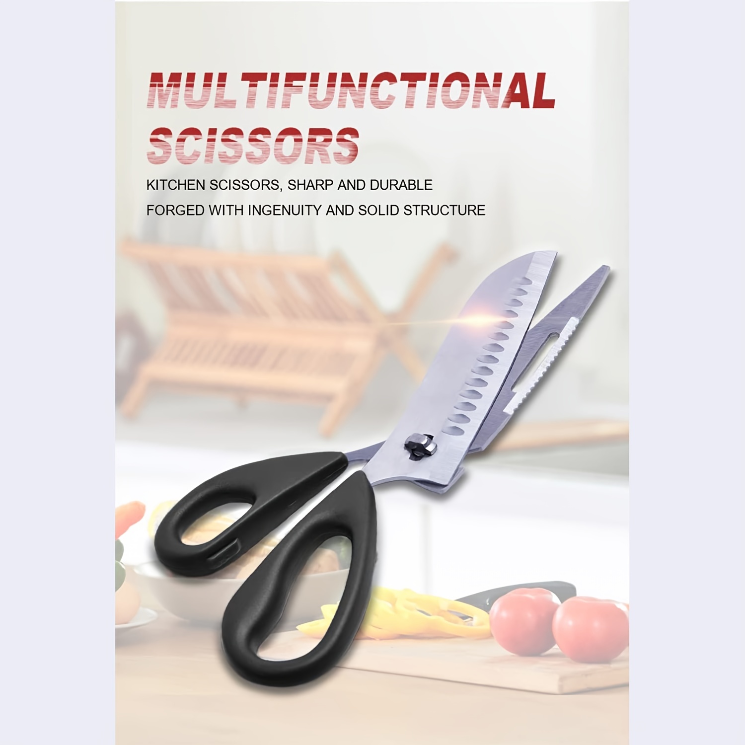 Professional Poultry Shears - Ultra Sharp and Heavy Duty Kitchen Scissors