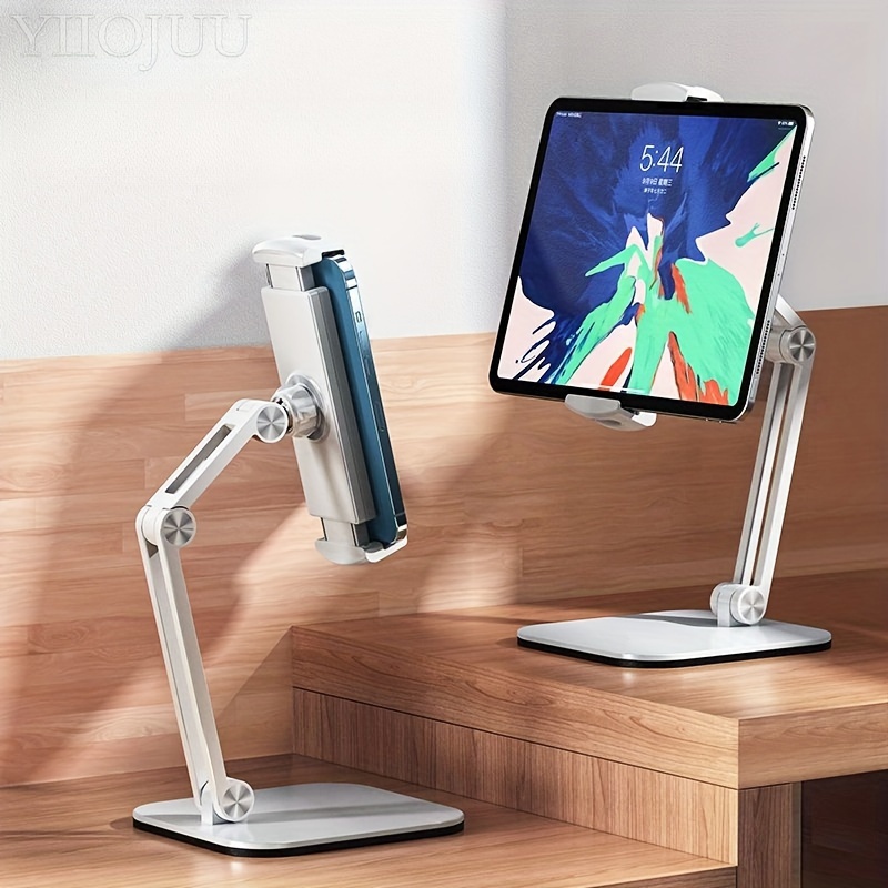  iPad Stand, Height Adjustable Up to 21 Surface Pro Stand, 360°  Swivel Tablet Stand Holder for Desk, Portable Monitor Stand Fits with iPad  Pro 12.9, Air Mini, iPhone 13, 4.7-13 Phone