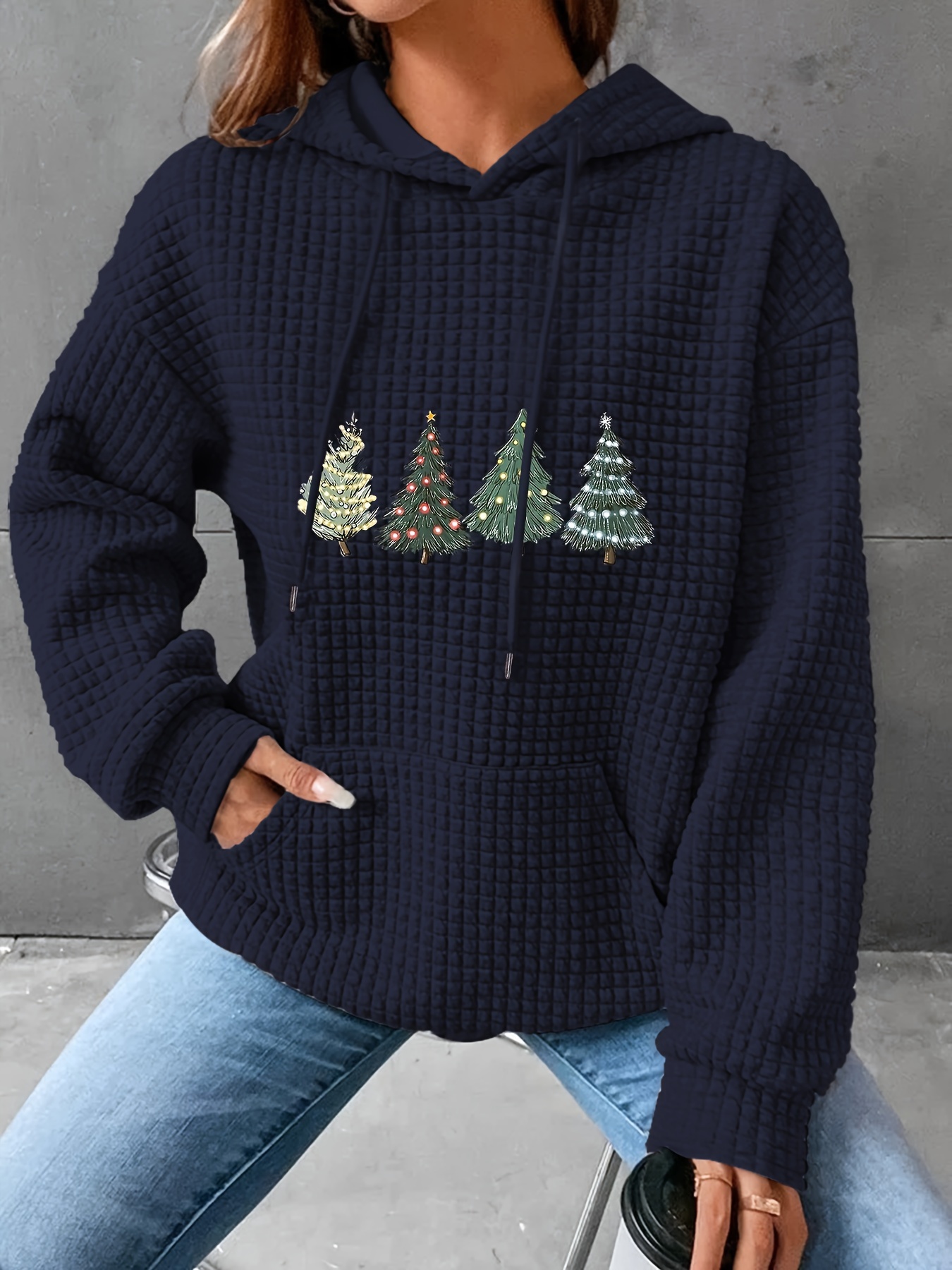 Christmas tree sale zip up hoodie