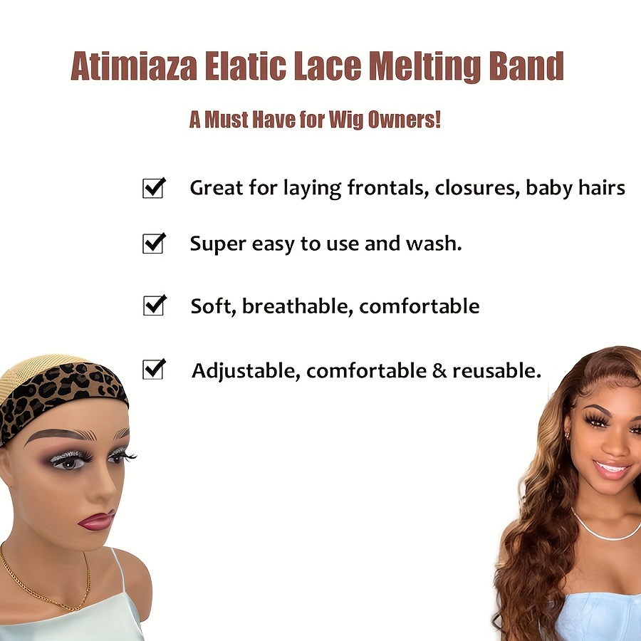 Adjustable Lace Melting Band For Wigs Edge Wrap To Lay Edges - Temu