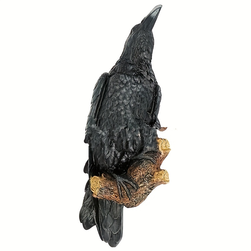 1 Pc Corvo Resina Statua Uccello Corvo Scultura Corvi - Temu Switzerland