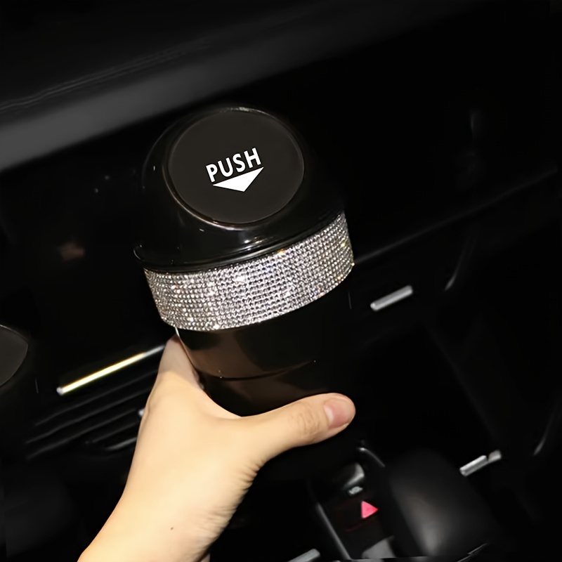 Car Trash Can With Easy-press Pvc Lid, Fit