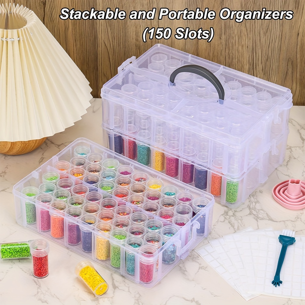 28 Slot Plastic Jewelry Bead Organizer Storage Box Container Craft