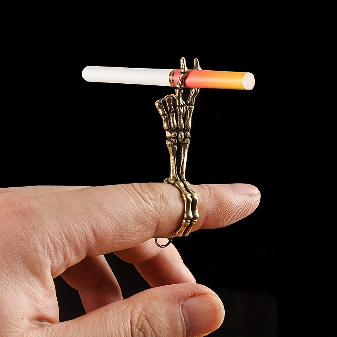 1 pc doigt fumée pince créative porte-fumée anneau porte-cigarette