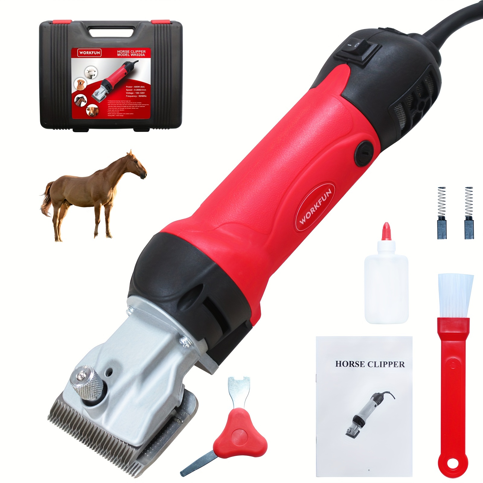  Horses Clippers,500w Professional Horse Grooming Kit, Pet Farm  Supplies for Shaving Fur Wool in Horse, Cattle, Dog, Farm Livestock Pet  Grooming : Pet Supplies