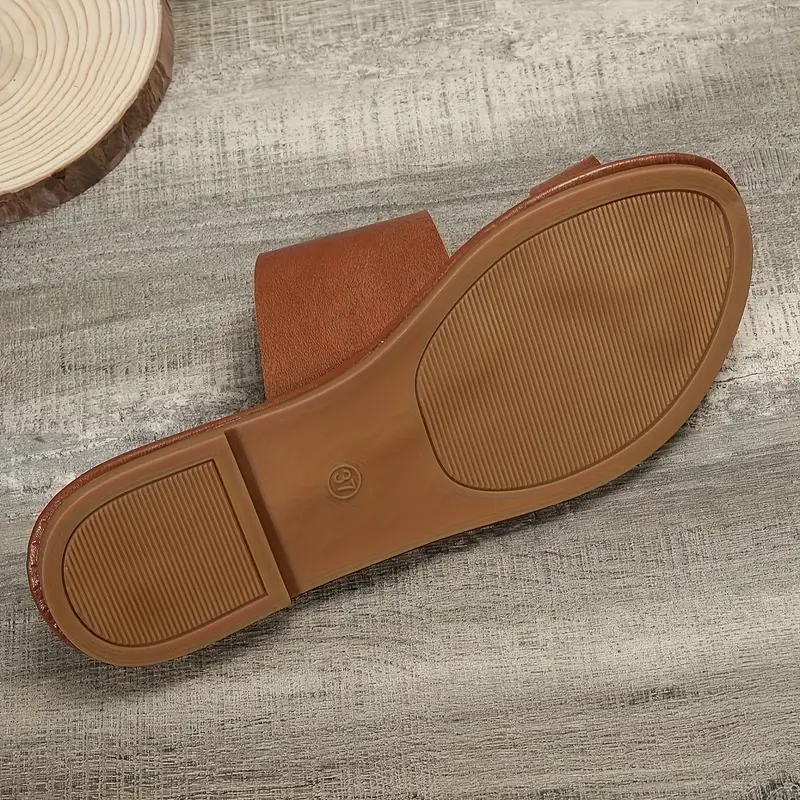 womens flat sandals with back strap round toe slip breathable and comfortable for casual outdoor and details 3