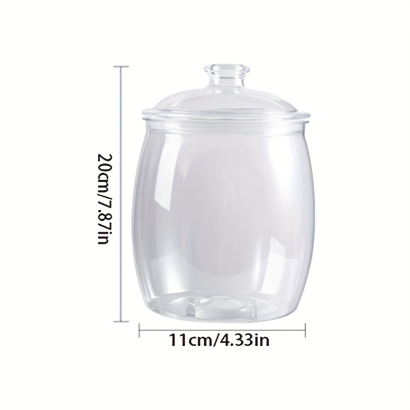 3 pcs gallon canister sets glass