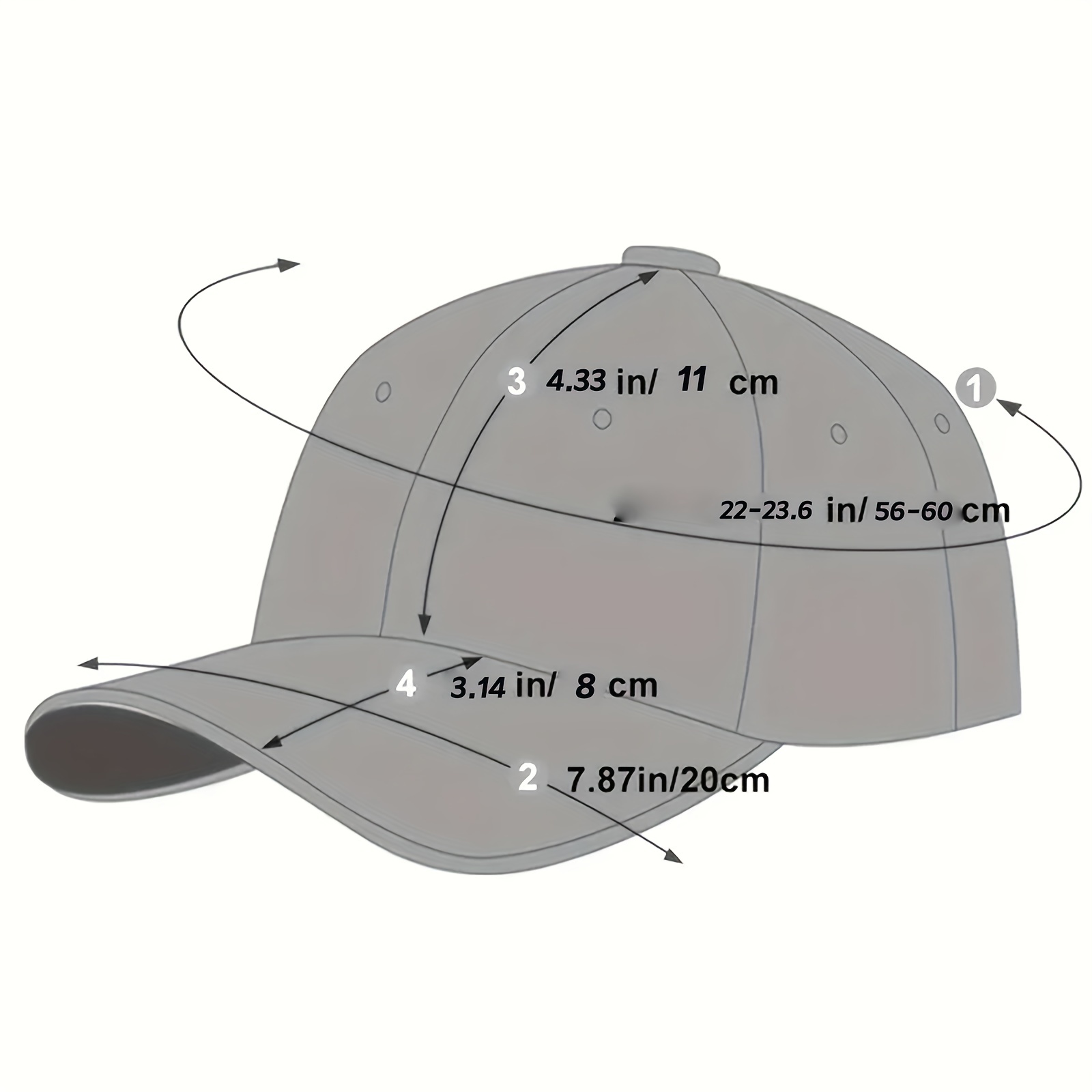 Embroidery Label Baseball Cap Sun Hat
