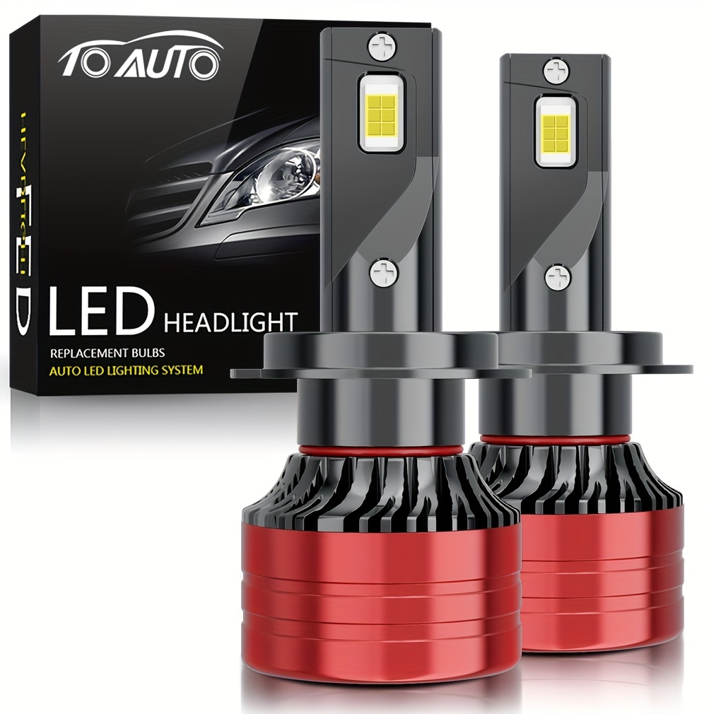 Car Led Light Fog Light Aluminum Car Headlight Bulbs - Temu