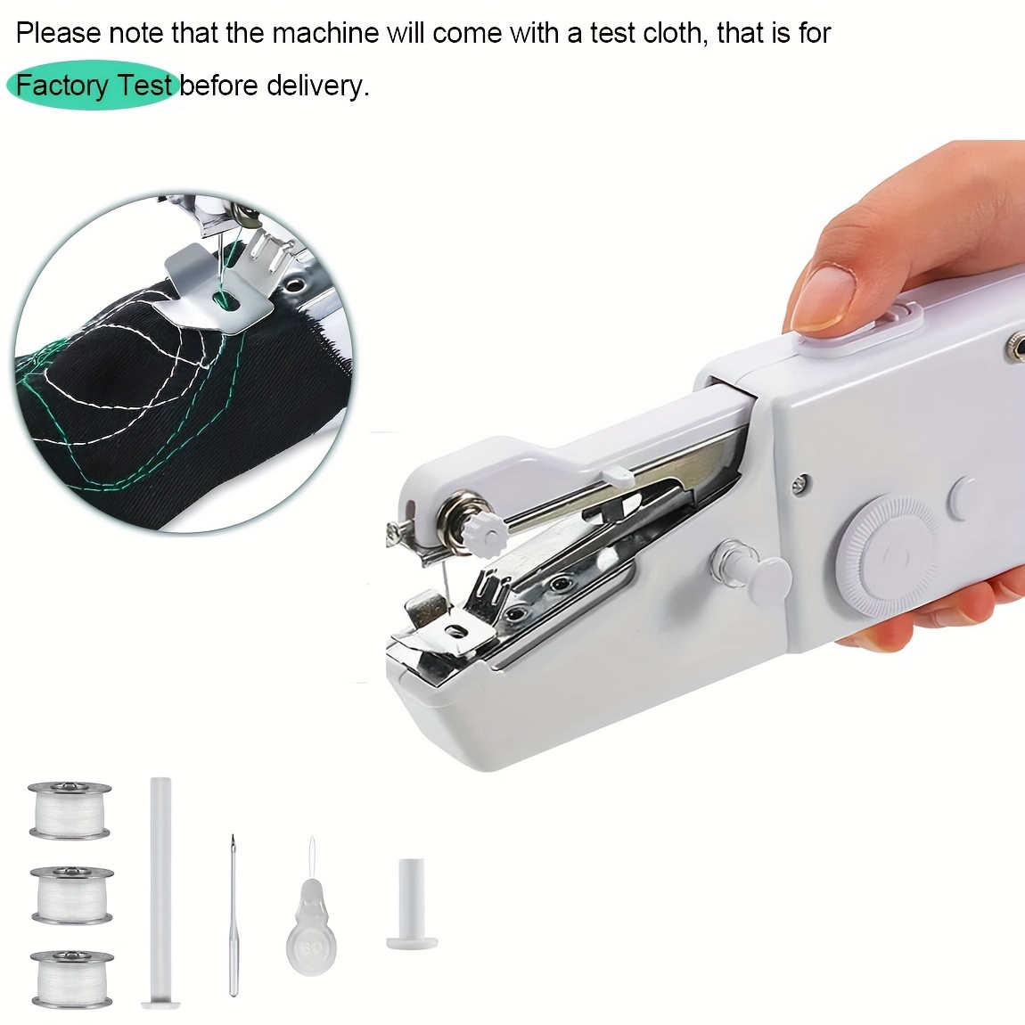 Mini Sewing Machine for Beginners Portable Sewing Machine Hand Held Sewing Machine Manual Sewing Machine