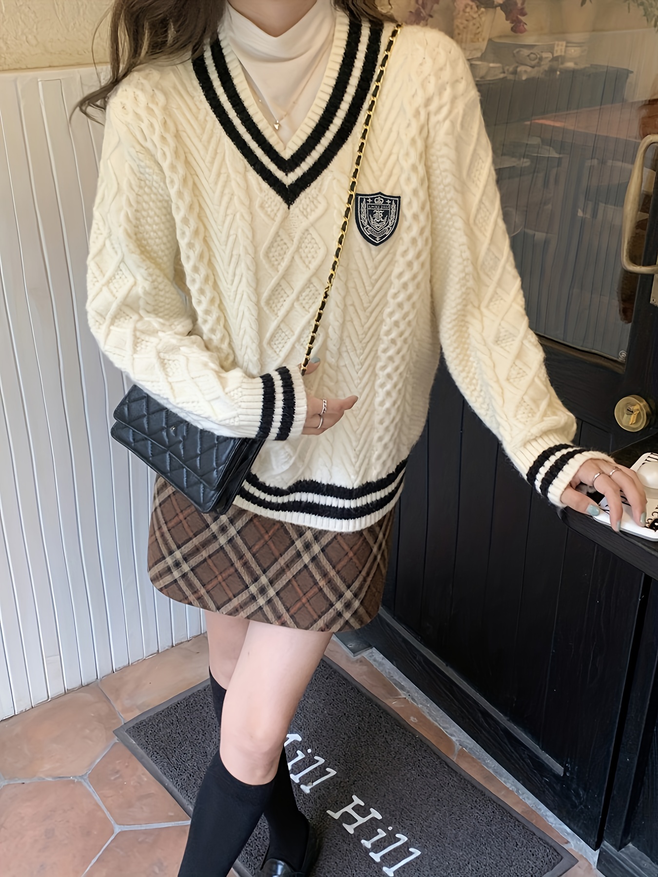 Girls' Knitted Cardigan Autumn Winter New Style Korean Style - Temu