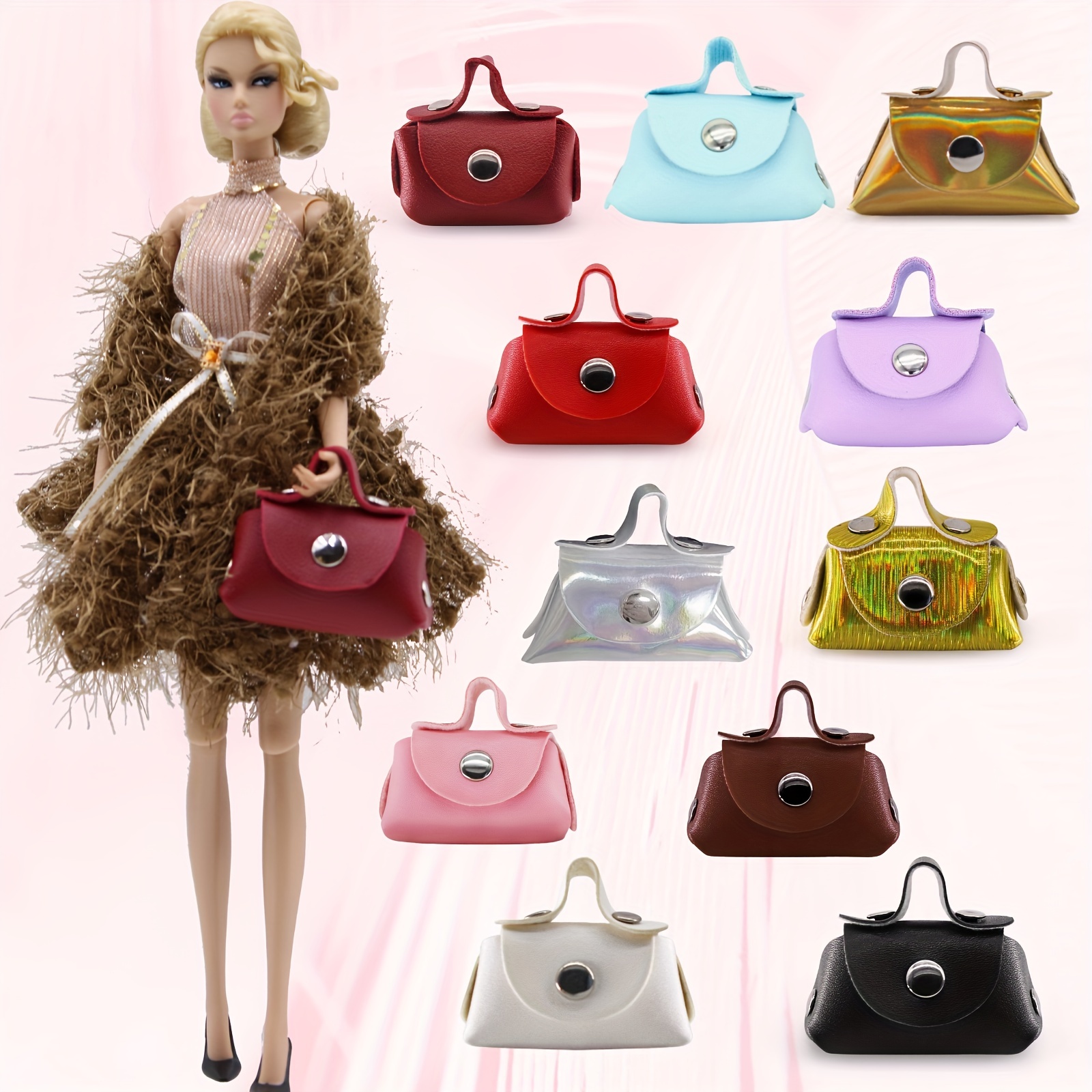 1Pc Cute Miniature Doll Bag Toys For 1/6 BJD Doll Handbag Dollhouse Decor  30cm Dolls Accessories Kids Gifts - AliExpress