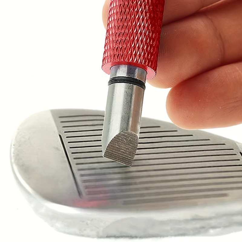 Enhance Your Golf Game: Multi-Colored Groove Sharpener for Improved Backspin And Accuracy - Compatible with U And V Grooves, to Use