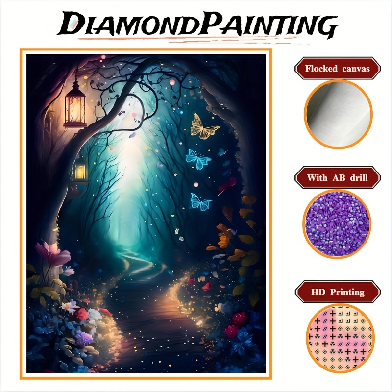 AB Drill Unique Wall Art 1 DIY 5D Diamond Painting Kit Full Square and  Round Diamond Drill 