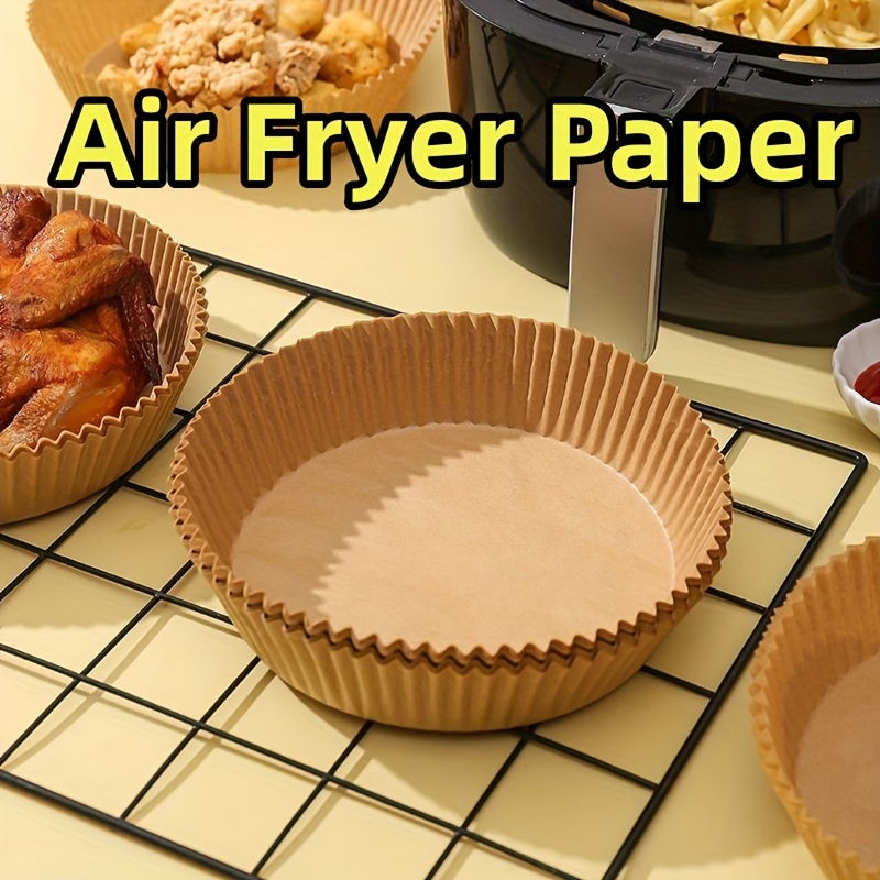 Freidora de aire Bandeja para hornear Revestimiento de papel desechable  Placa de barbacoa a prueba de aceite Vaporizador Airfryer Accesorio de  cocina