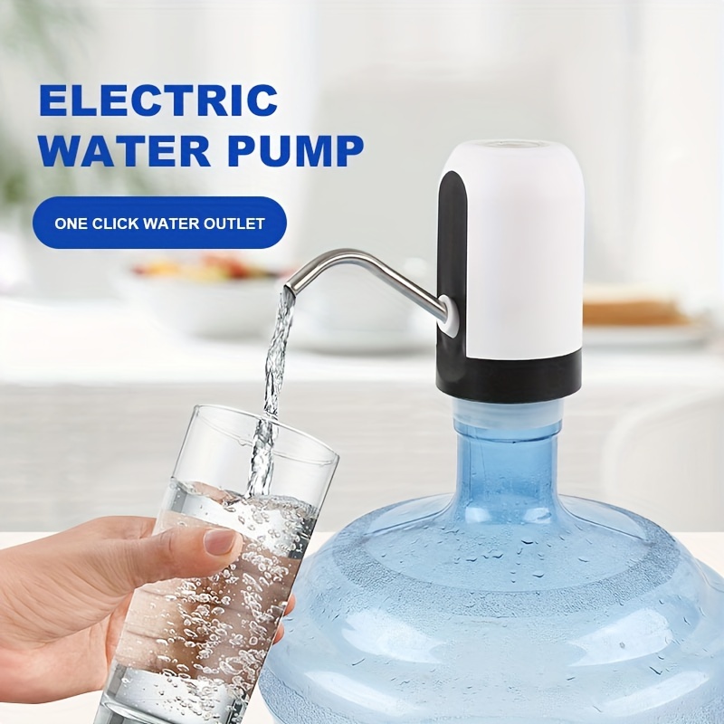 Electric Water Pump,Household New Bottled Rechargeable Water Pump 5 Gallon Water  Pump One Button Water Pump Dispenser (Black) : : Home Improvement
