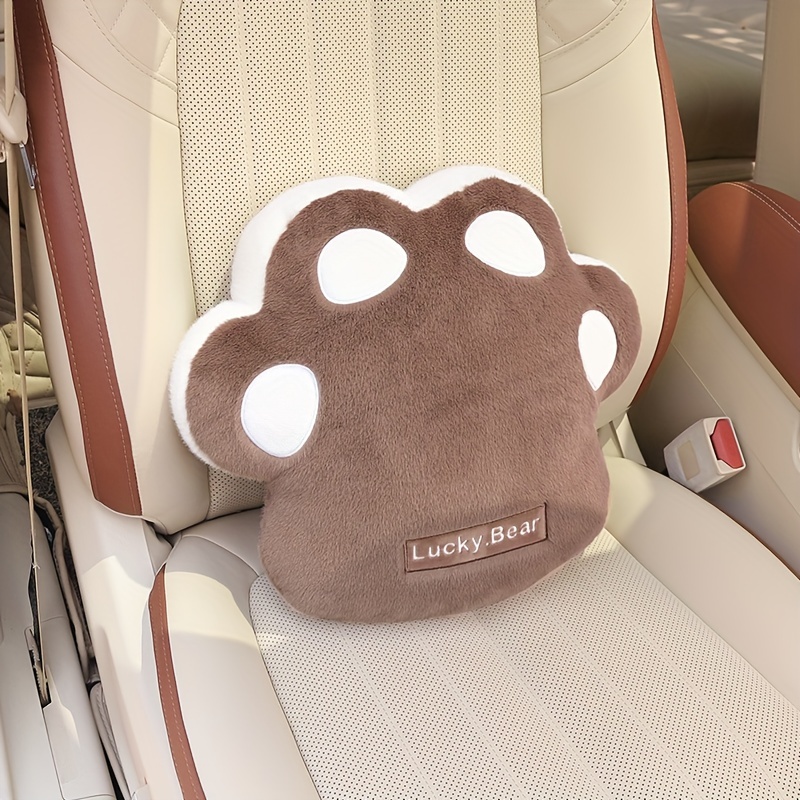 Car Neck Pillow For Driving Cartoon Paw Headrest Pillows For Car