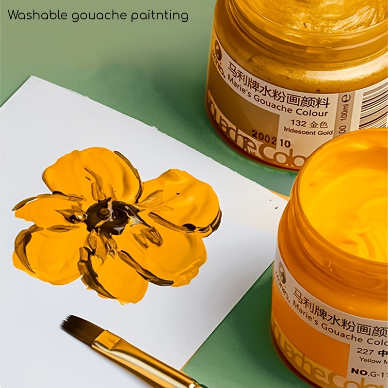  GenCrafts Gouache Paint 50 Colors 12 ml/ 0.406 oz. - Quality  Non Toxic Pigment Paints for Canvas, Fabric, Crafts, and More : Arts,  Crafts & Sewing