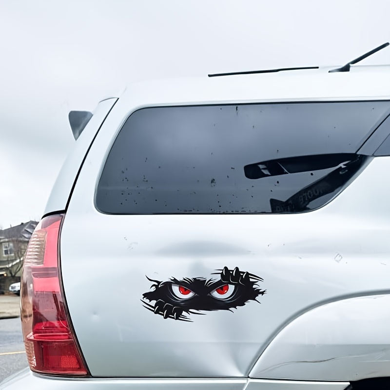 Peeking Monster Angry Eyes Car Stickers Funny Monster - Temu