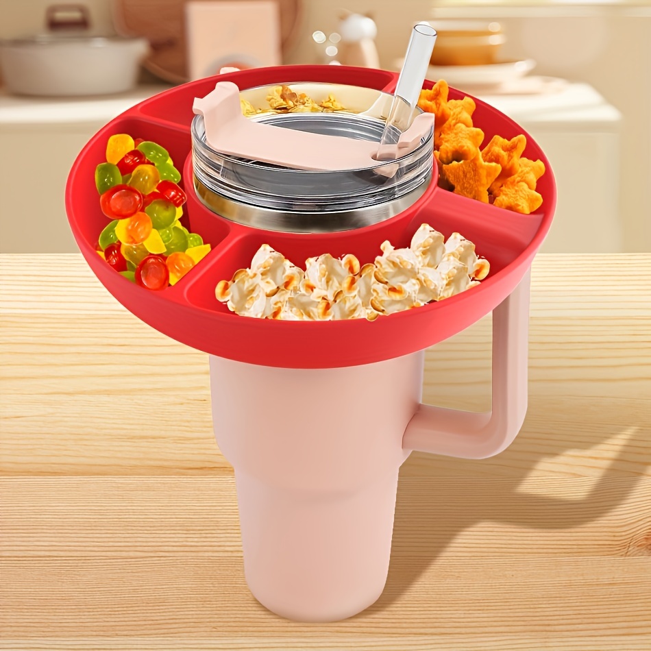 Silicone Snack Bowl Accessories For Stanley 40oz Tumbler With Handle, Snack  Container Reusable Snack Platters For Stanley Cup Accessories