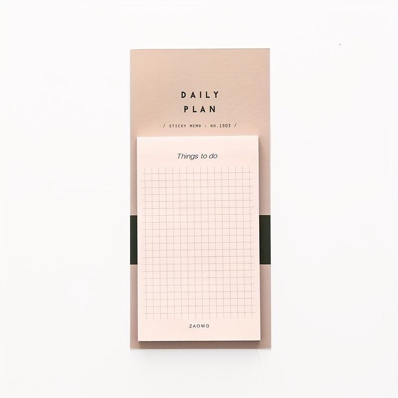 50-Sheet Tearable Sticky Week Monthly Planner Pad