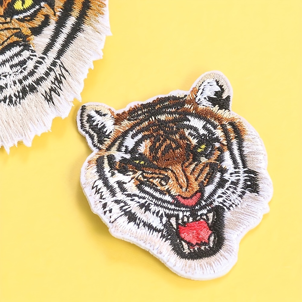 Roaring Tiger Patches Embroidery Applique Sew on Patches for