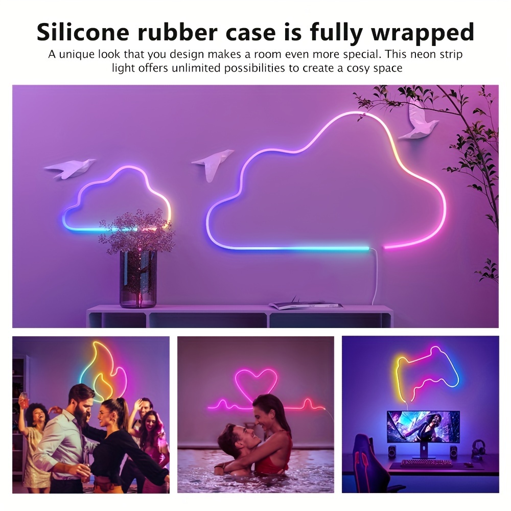 Neon Rope Lights Rgbic Led Neon Rope Light With Music - Temu Mexico
