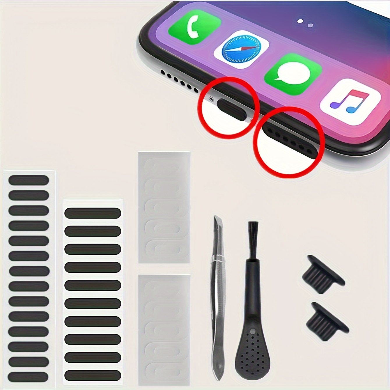 100PCS Mini Bendable Cleaning Brush for Mobile Charging Ports and Dusty  Surfaces - Soft Round Bristles for Gentle Cleaning