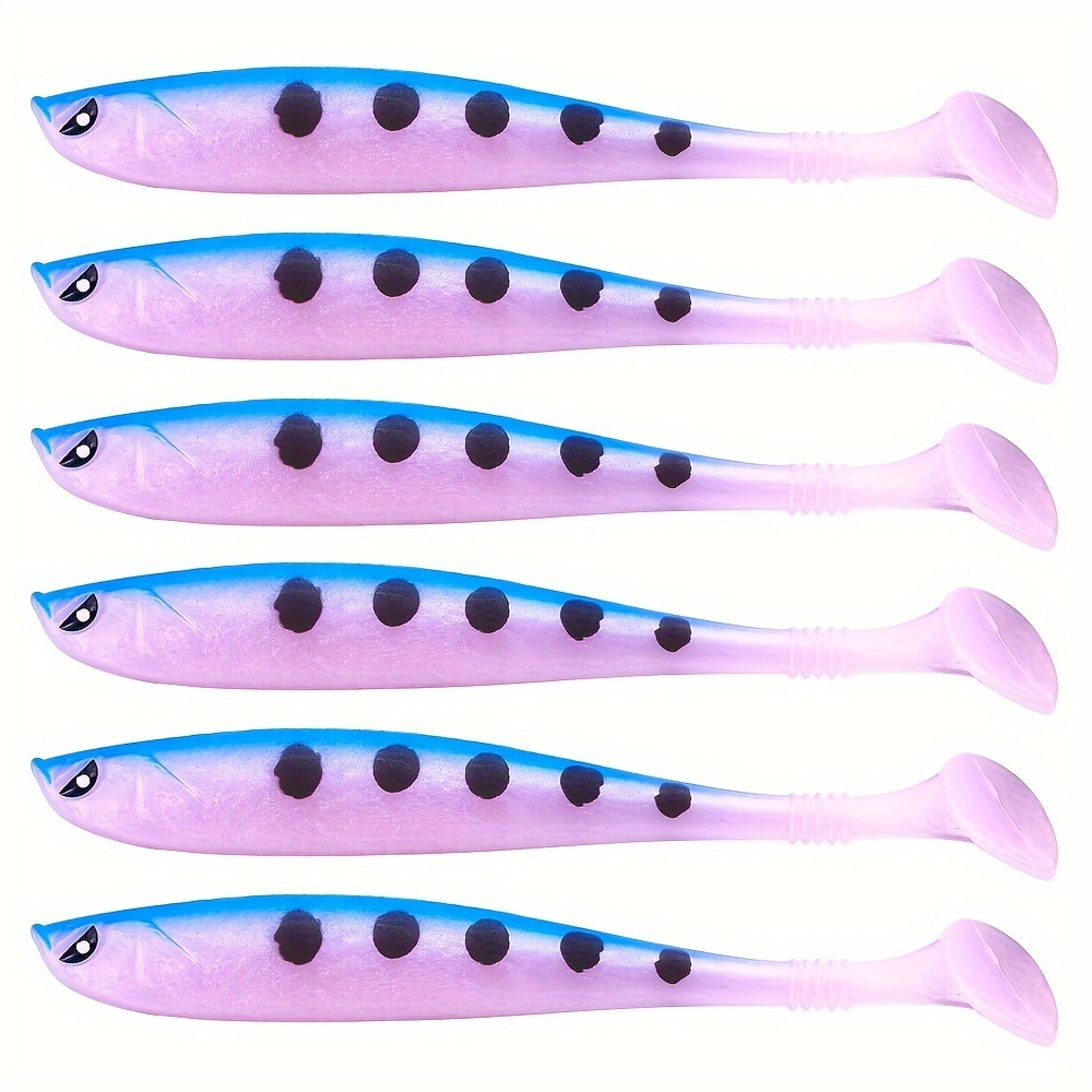 Soft Fishing Lure Set T tail Swimbait Bionic Bait Freshwater - Temu